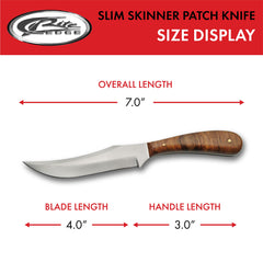 Leather sheath for SZCO DH-7992 7-inch Skinner Patch Knife in brown