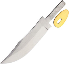 SZCO Supplies Tiger Skinner Blade Blank Knife with brass guard, 6.5 inch length