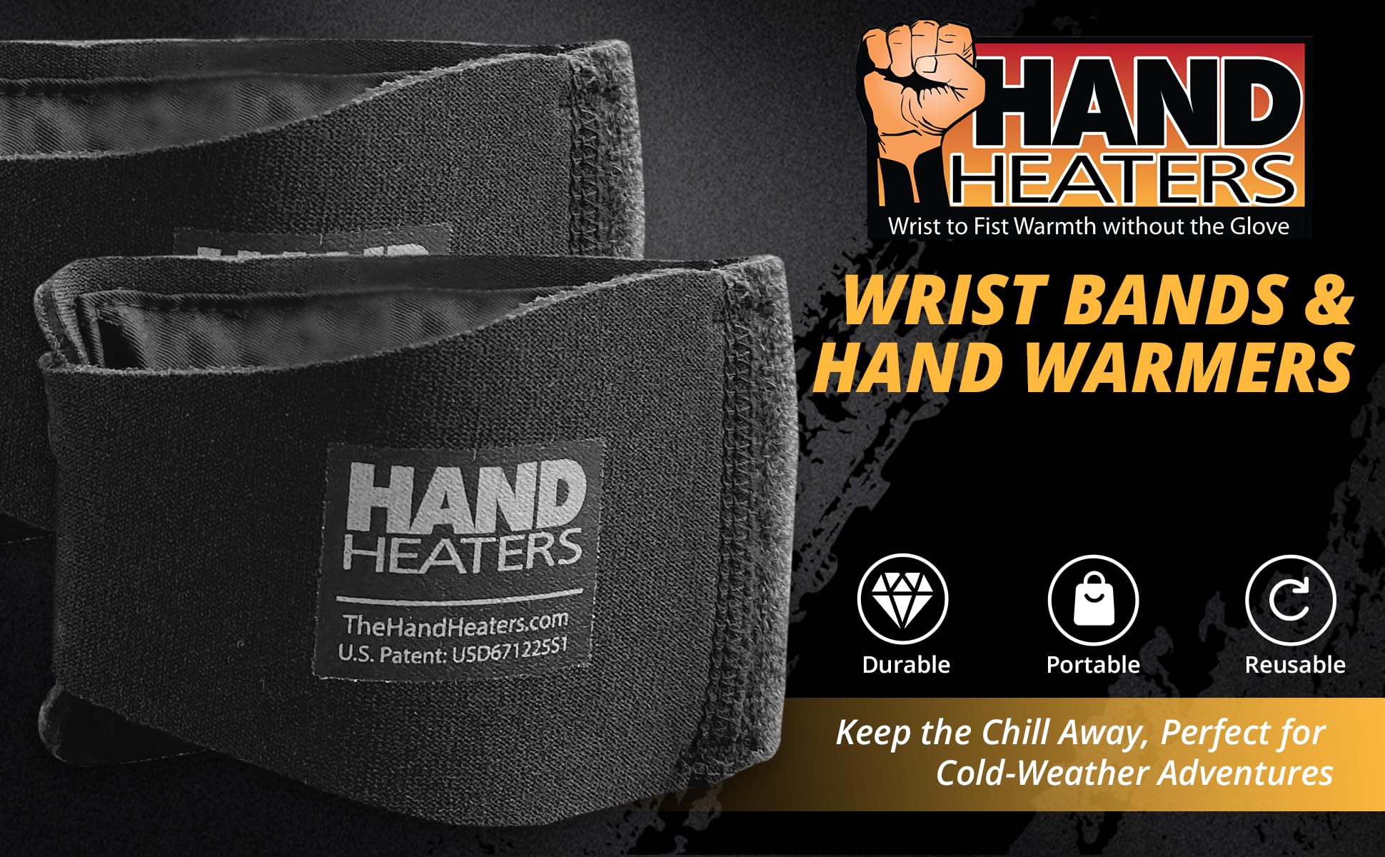 Gift-ready winter essential: T Built heated wrist wraps for warmth.