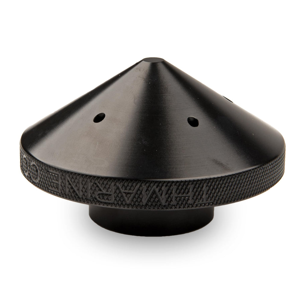T-H Marine GFEL-MK-BK-DP prop nut close-up highlighting heat dissipation and vibration dampening.