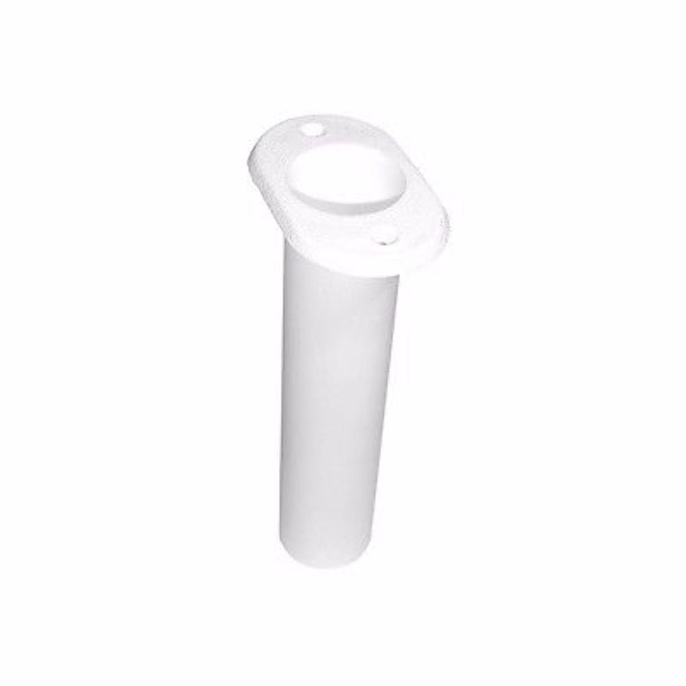 T-H Marine rod holder flush top white front view for a clean deck setup.