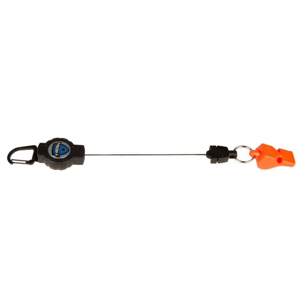 T-REIGN retractable unit keeps gear secure during fast moves.