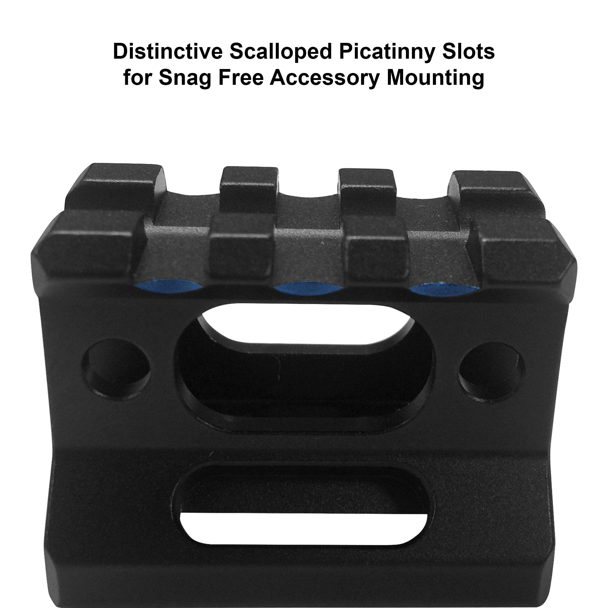 Lightweight aluminum construction with matte black anodized finish