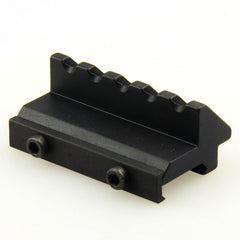 TACFUN aluminum offset mount with black anodized matte finish for rugged field use