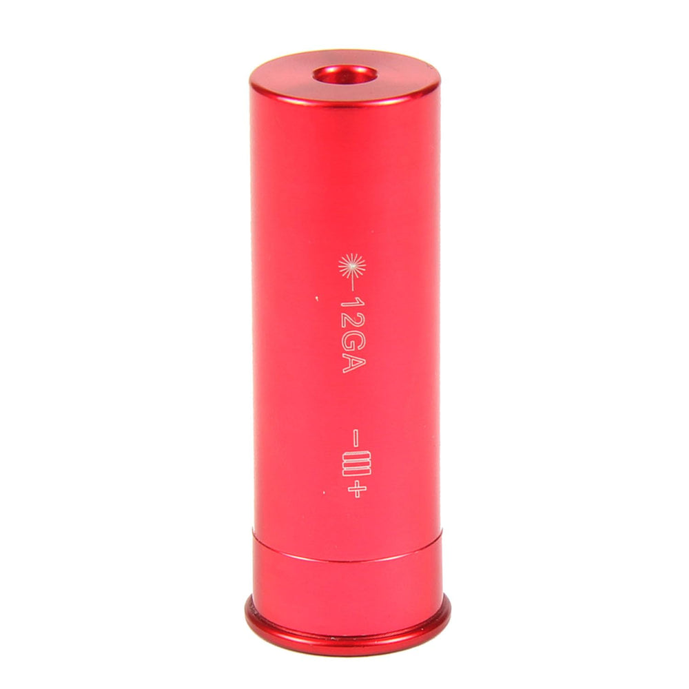 TACFUN compact aluminum red bore sight; lightweight field tool.