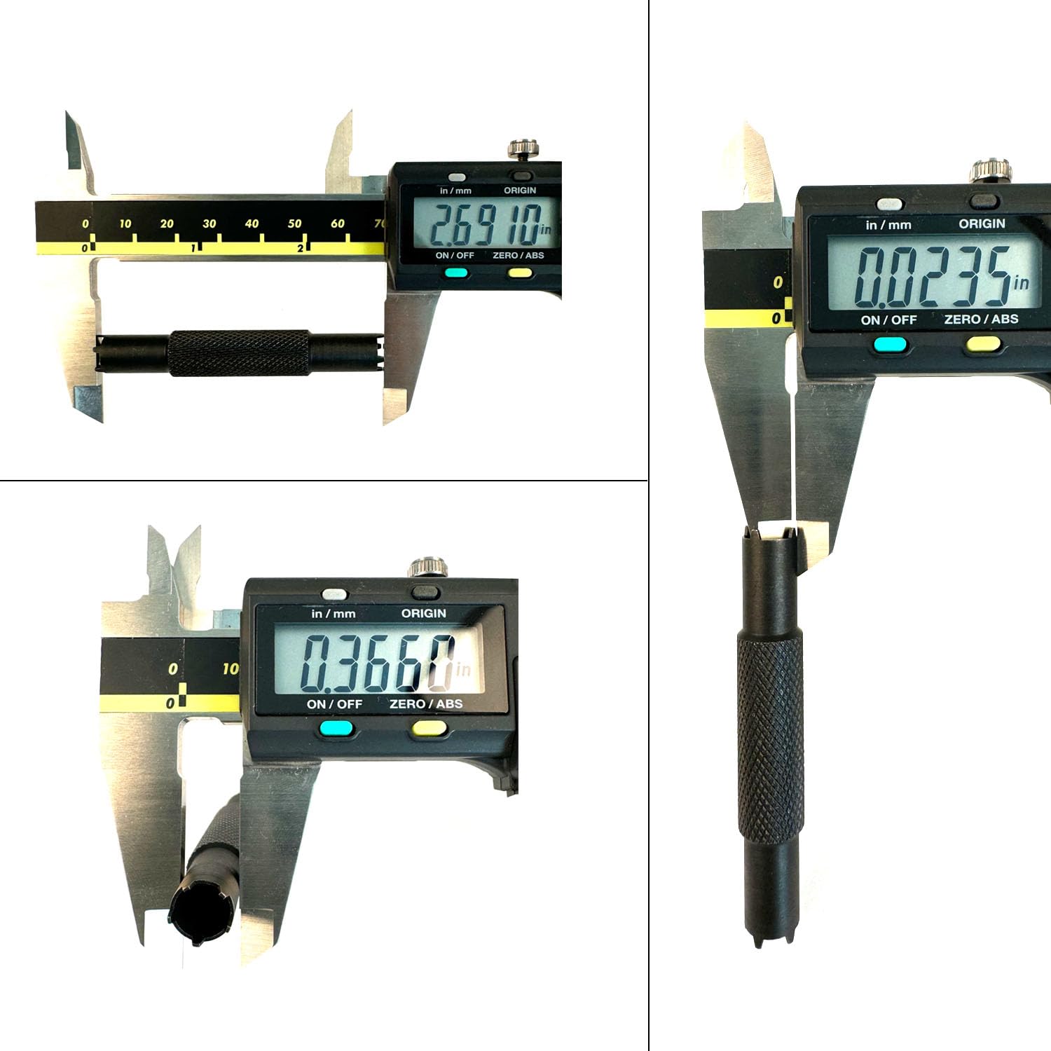 TACFUN front sight post tool demonstrates easy adjustments.