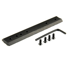 Matte black aircraft aluminum finish on TACFUN components for durability