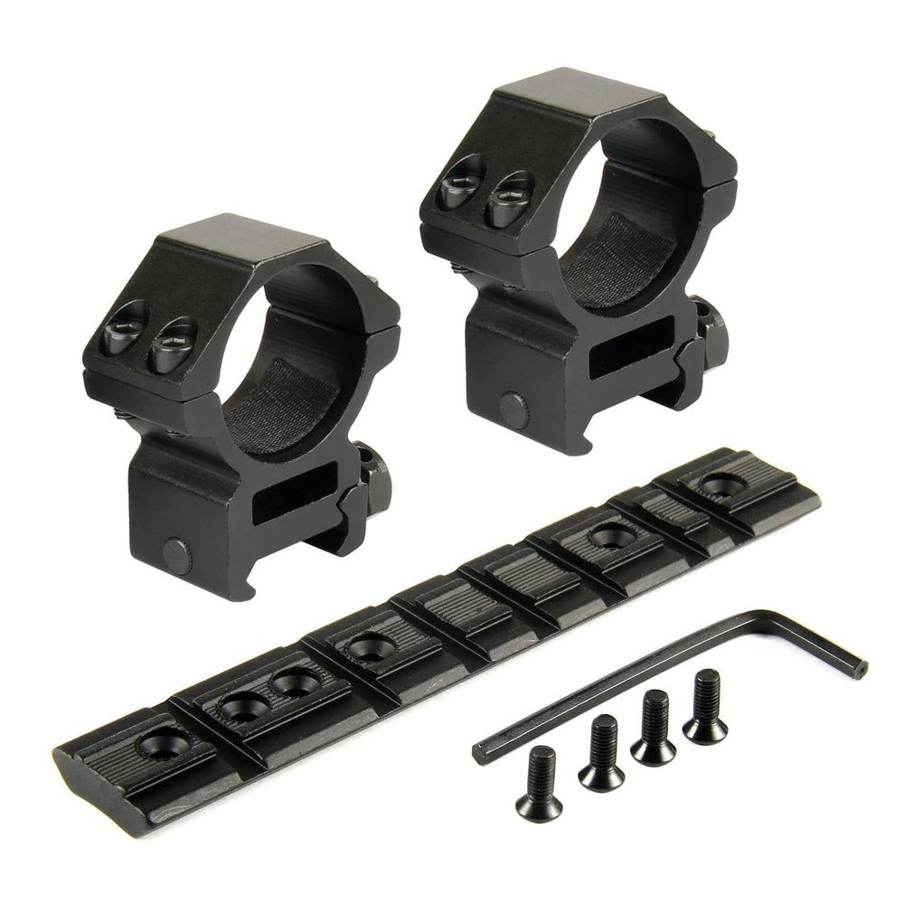 TACFUN Ruger 10/22 rail mount attached to rifle for quick, secure mounting