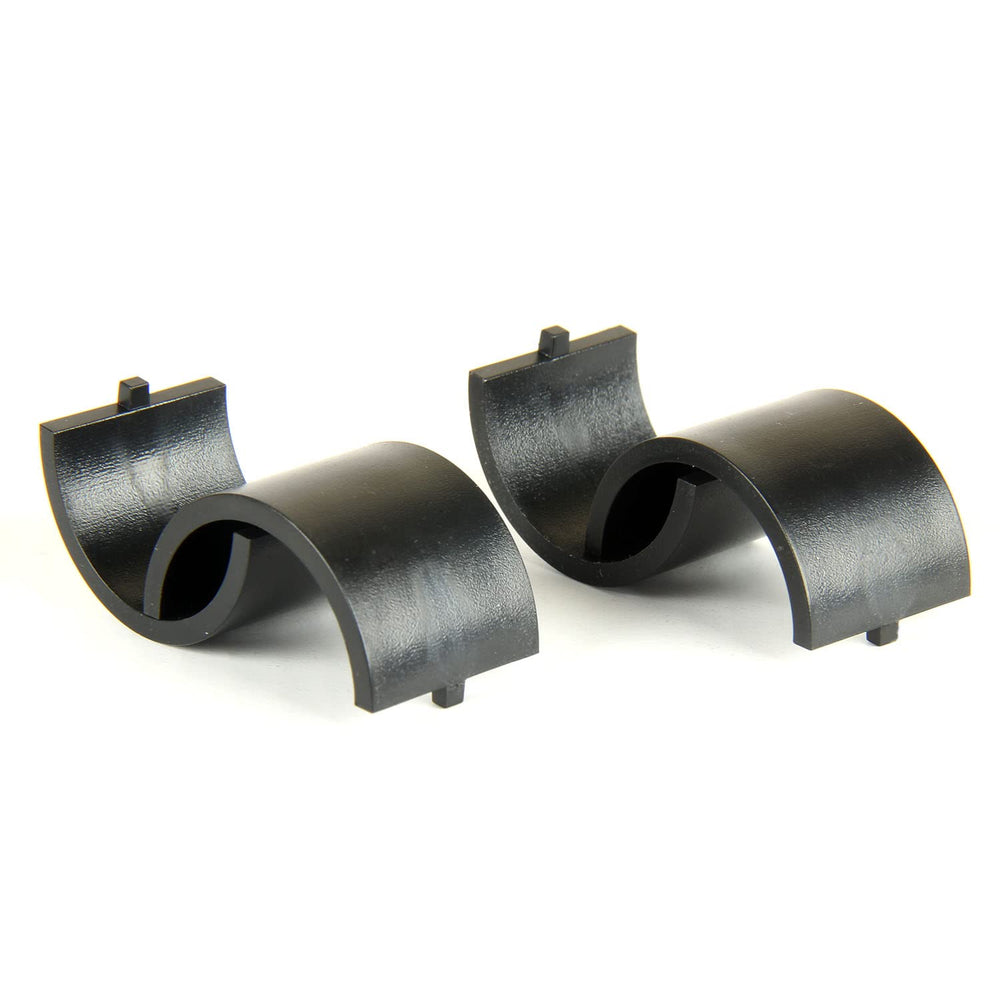 Angle shot of TACFUN gold mount on a rail, ready for use in the field.