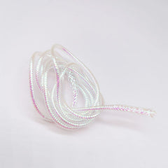 Tachiuwa 4M Braid Mylar Tube 4mm pearl white enhances reflective fly bodies.
