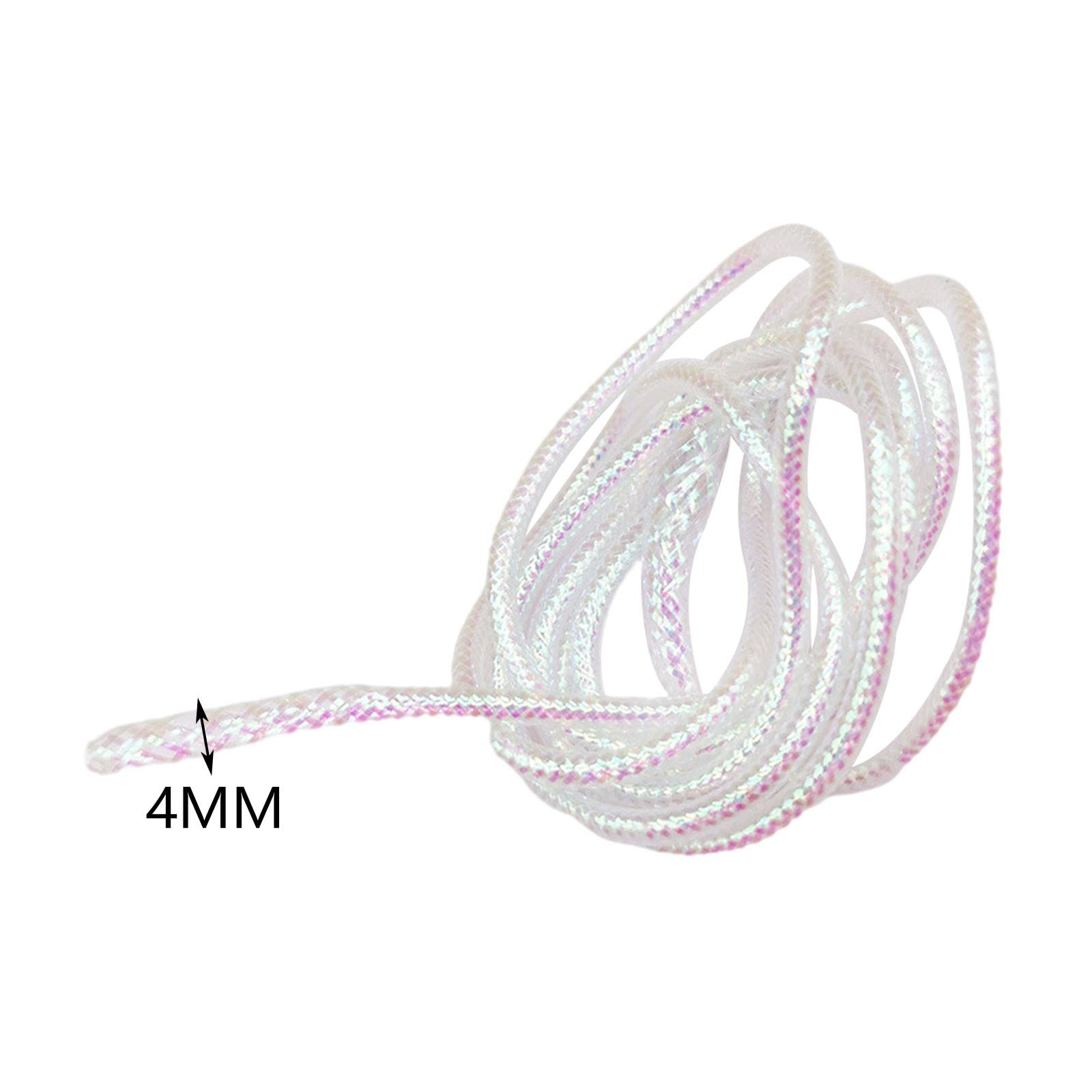 Tachiuwa holographic cord close-up showing shimmering light play on tubing.