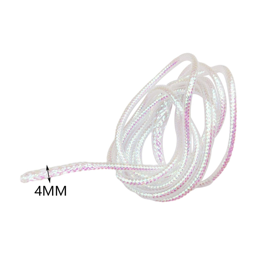 Tachiuwa holographic cord close-up showing shimmering light play on tubing.