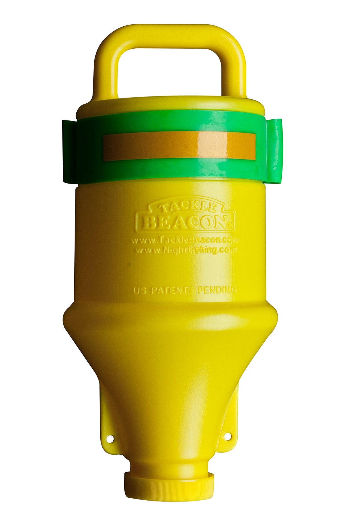 TACKLE BEACON Catfish Jug yellow enhances on-water visibility for day and low-light fishing.