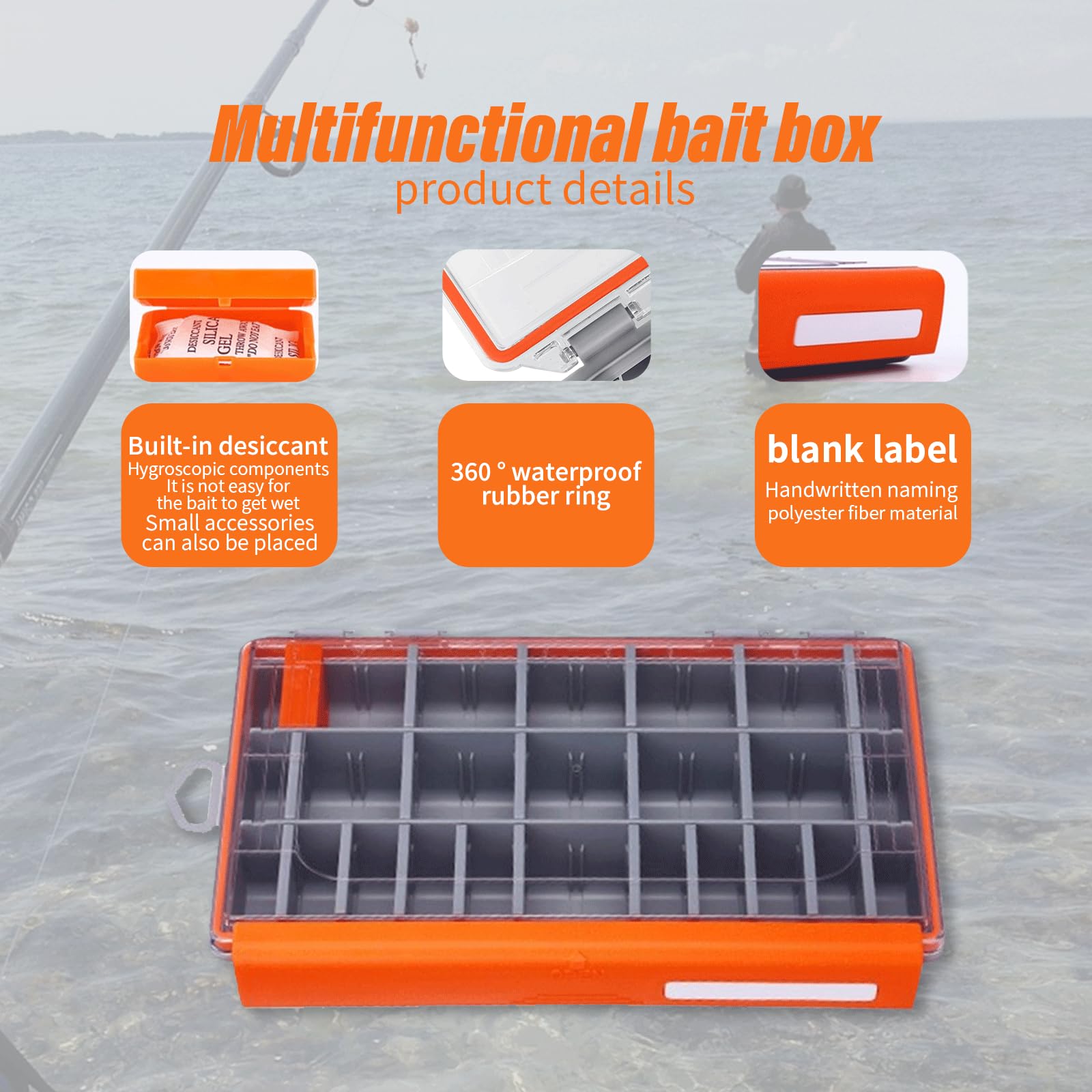 Adjustable dividers arranged to fit various lures