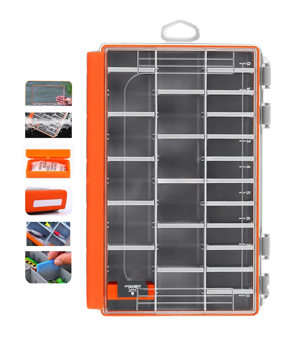 Tackle Box Waterproof Storage Organizer 3600 top view