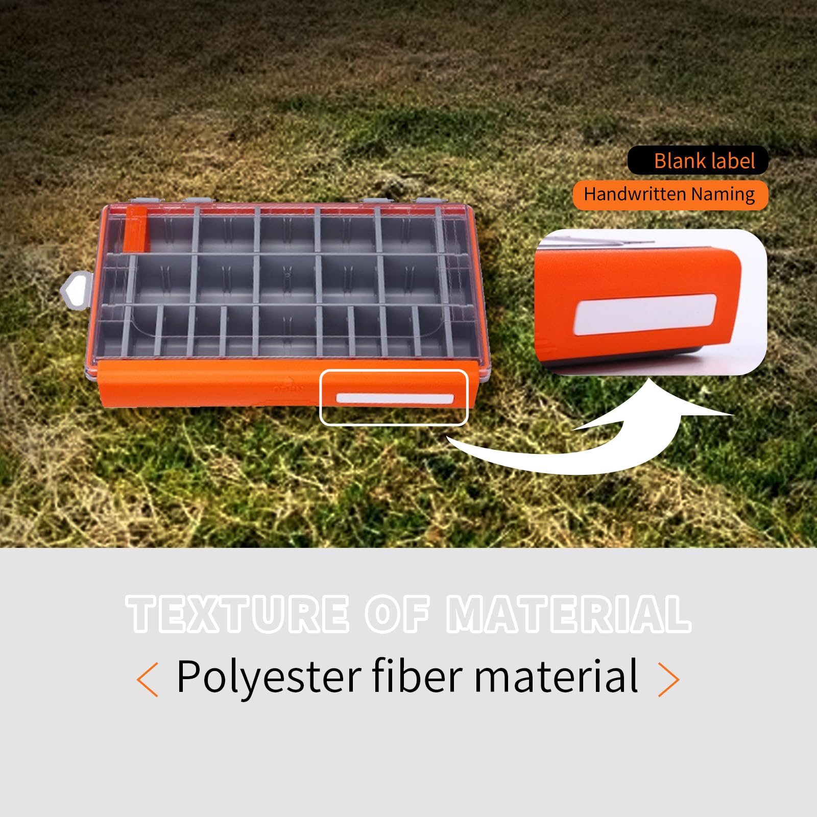 Rugged exterior of 3600 waterproof tackle box