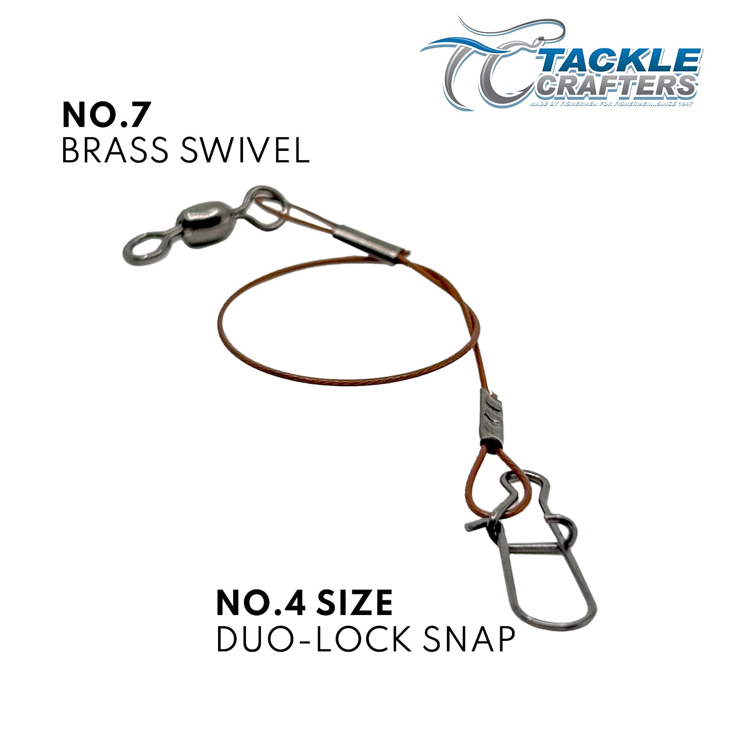Tackle Crafters 12-inch leaders bundled for organized, on-deck access.