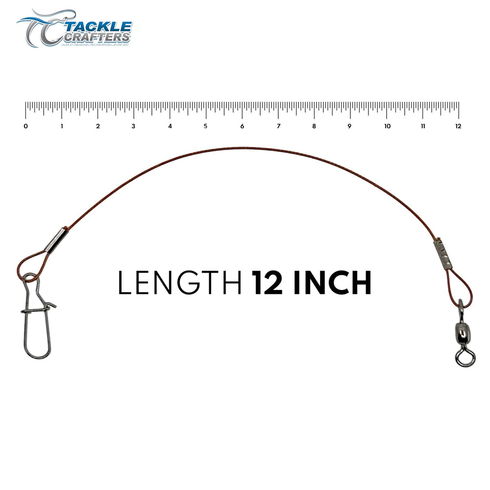 Tackle Crafters 12-inch leader knot-attachment demo for secure connections.