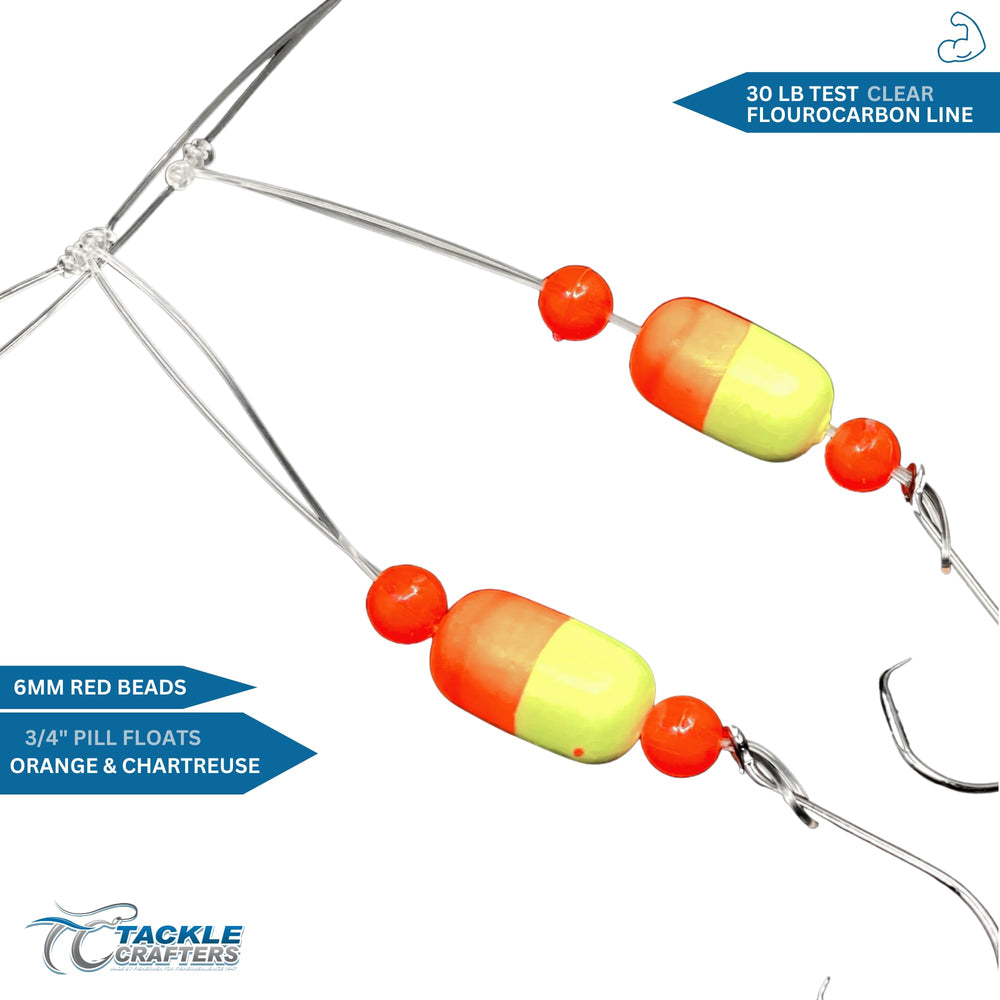 Tackle Crafters Pompano rigs pack of 12 ready for trips.