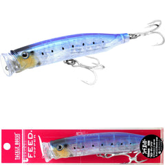 Tackle House Feed Popper 150 IWASHI front view shows surface flash for offshore bites