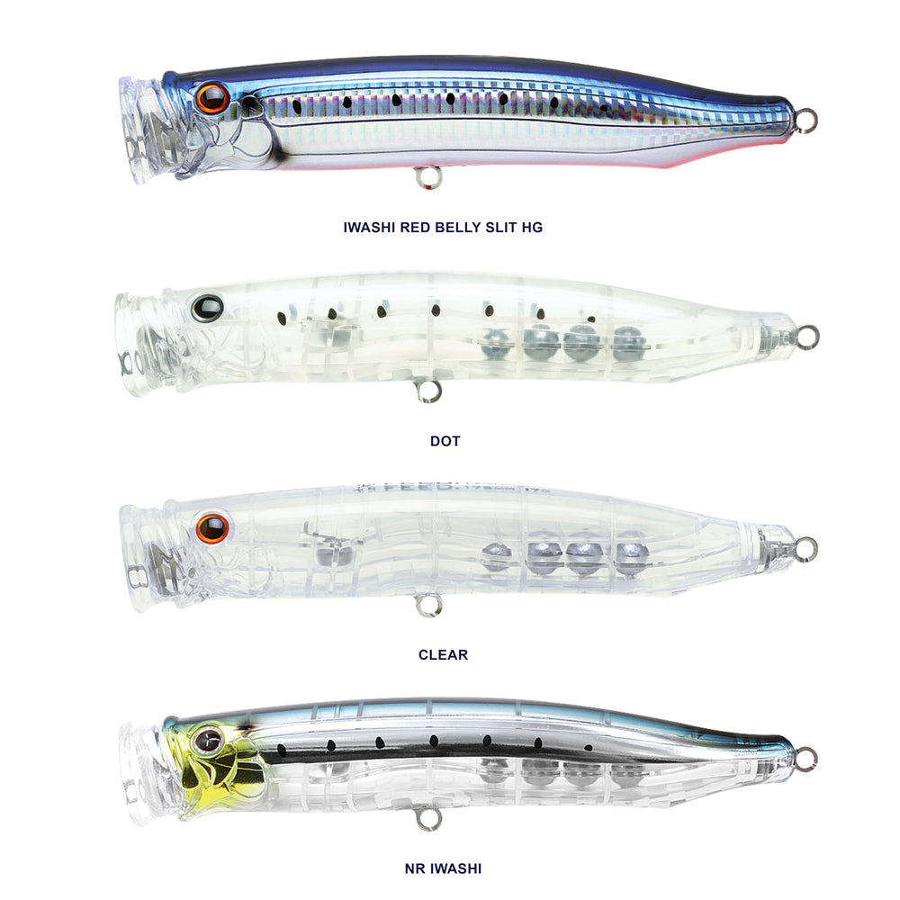 Tackle House IWASHI RED Belly Slit HG #08 lure highlights surface interaction and water surface.
