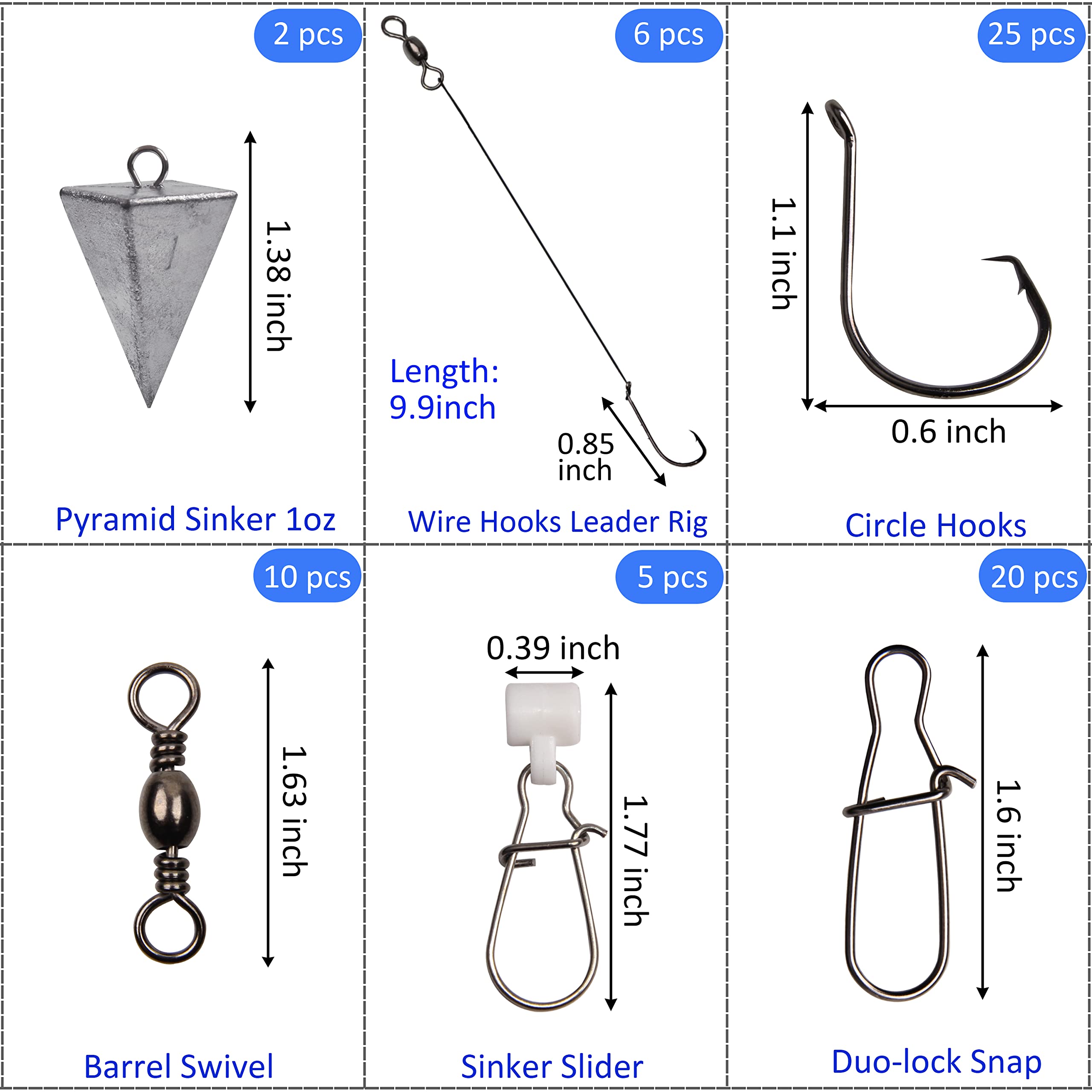 Opened tackle kit showing storage box contents