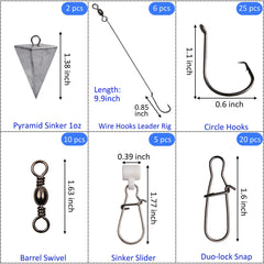 Opened tackle kit showing storage box contents