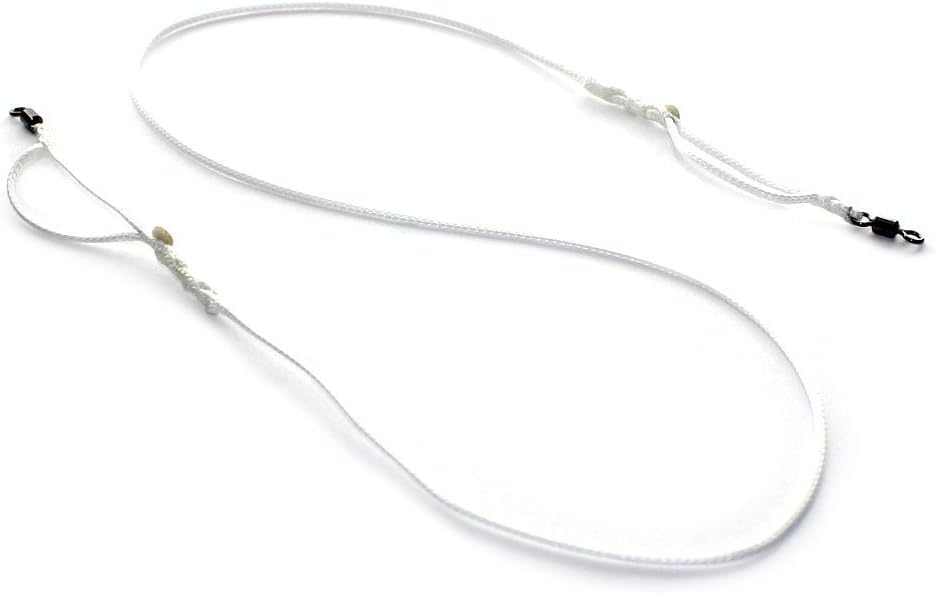 Tackle Room fishing planer bridle assembled, showing 500lb hollow-core braid for deep-water lure depth.