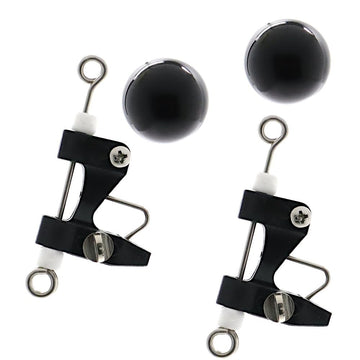 Tackle Room Fishing Supply release clips outriggers, front view, showcasing durable performance in saltwater setups.