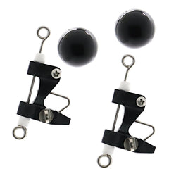 Tackle Room Fishing Supply release clips outriggers, front view, showcasing durable performance in saltwater setups.
