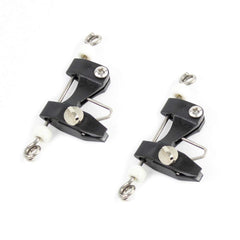 Tackle Room Fishing Supply release clips stainless hardware closeup, highlighting corrosion-resistant construction.