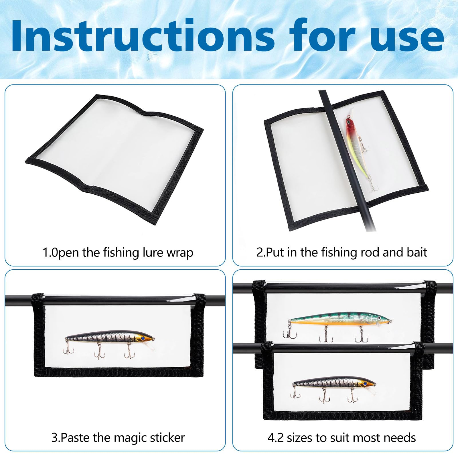 Water-resistant tackle storage with PVC wrap