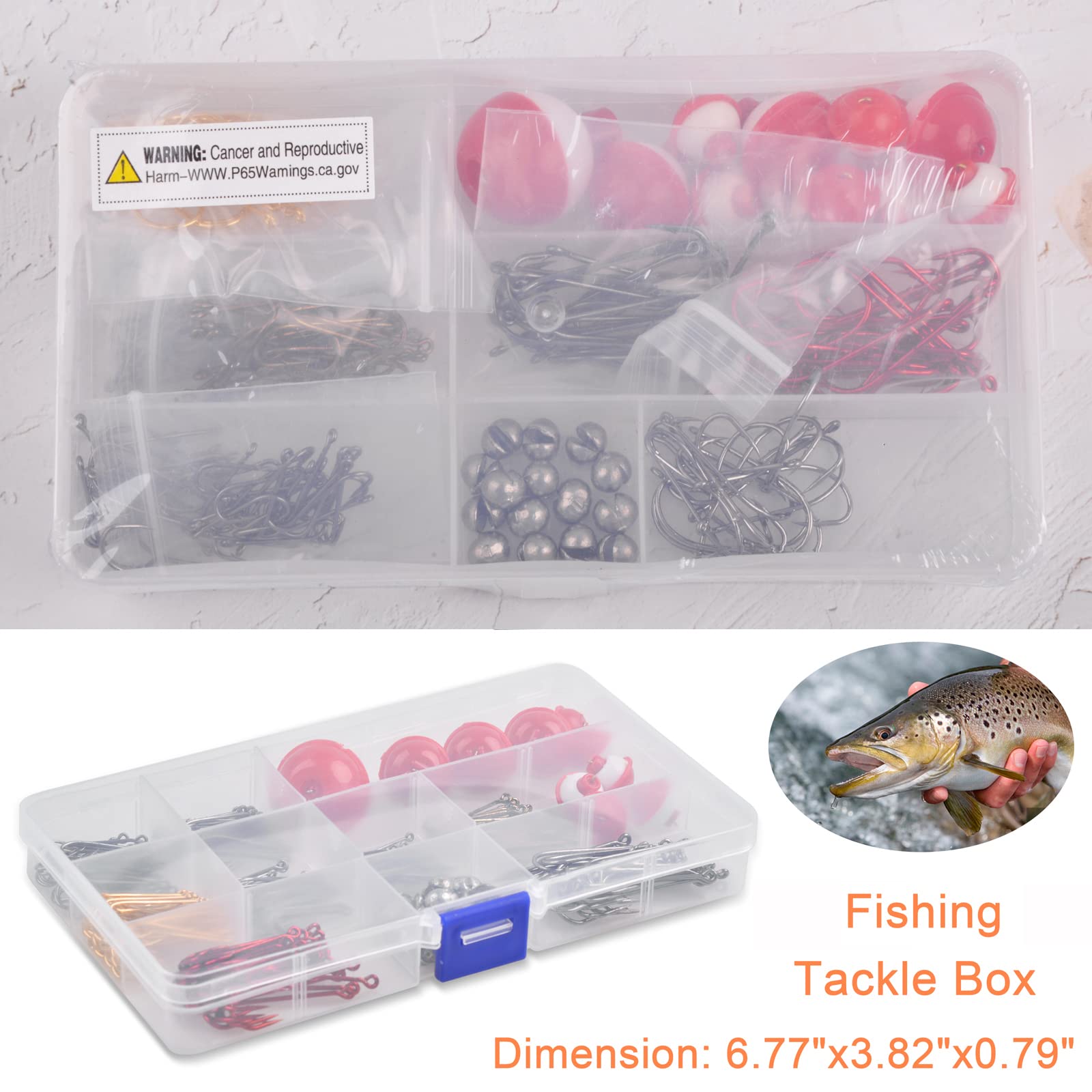 Gift-ready beginner fishing kit suitable for trout, panfish, bluegill and perch