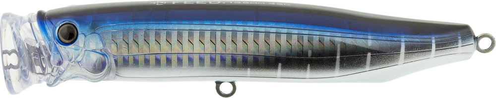 Tackle House CFP135 popper floating profile demonstrates buoyant stability at surface.