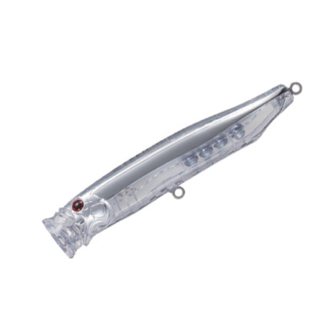 Tackle House CFP175 NR5RPA2023 NR Clear popper shows reflective flashes for surface strikes.