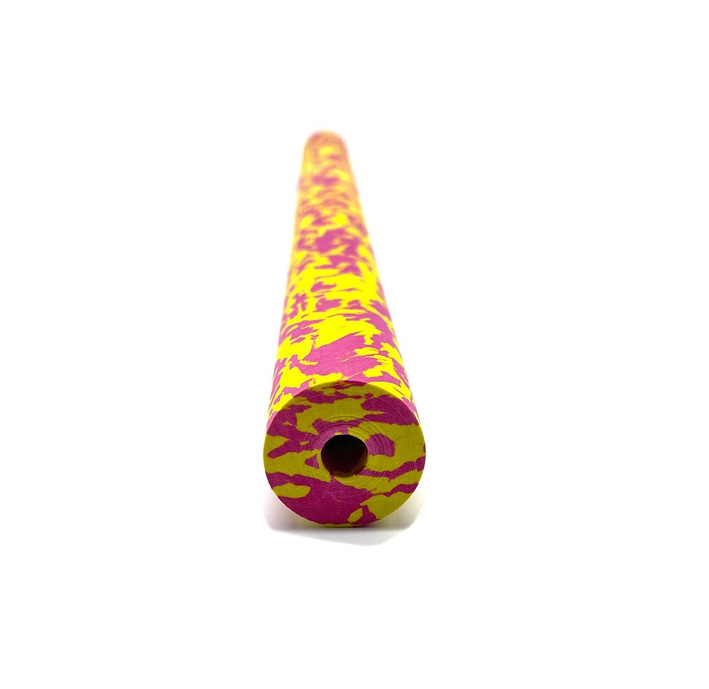 TackleZoom EVA foam grip on assembled rod, vibrant color for personalized fishing setups.
