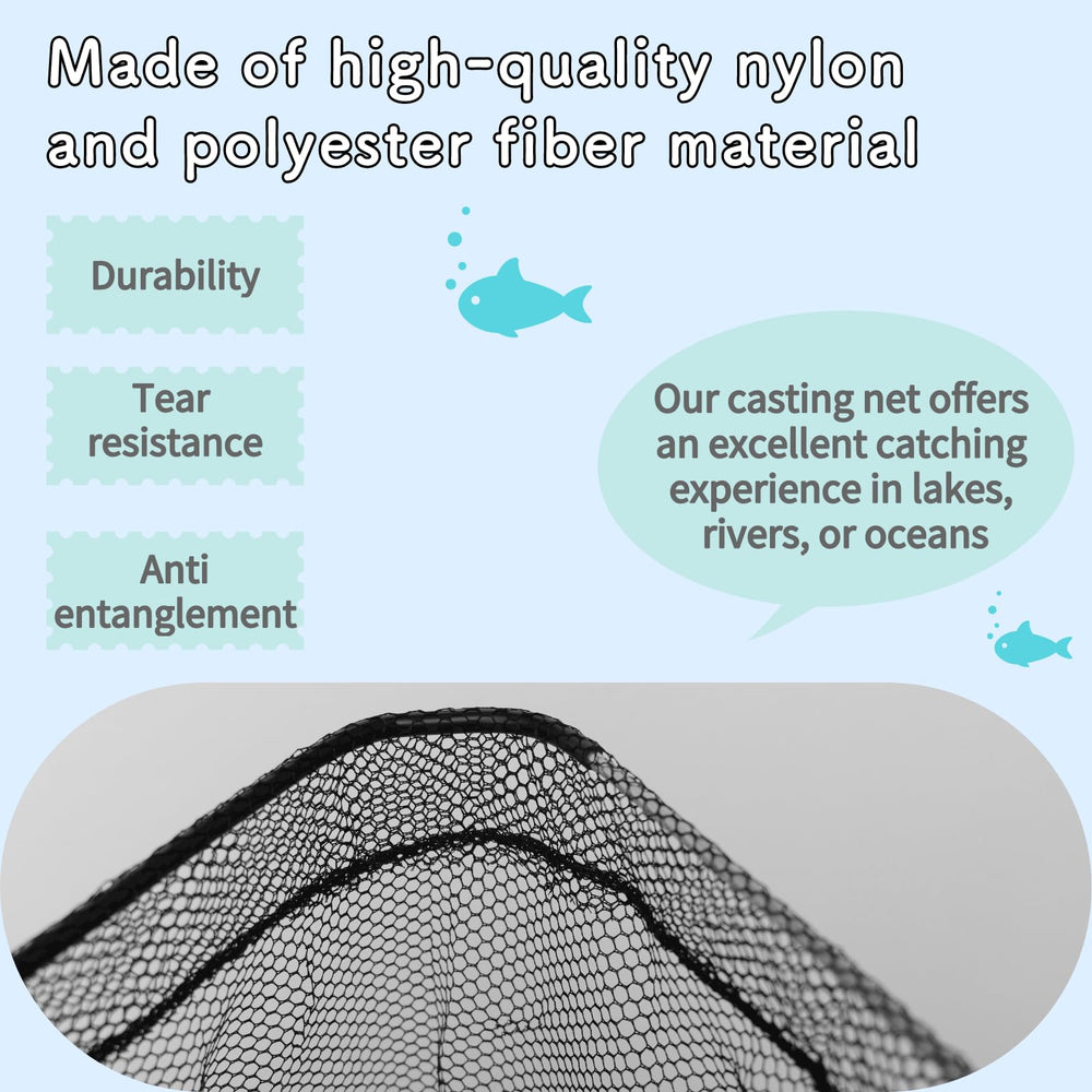 Drawstring storage bag for folding fishing net