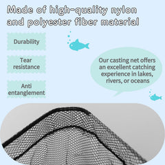 Drawstring storage bag for folding fishing net