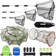 Tacklurenet folded fishing trap with 10 holes and 10 sides
