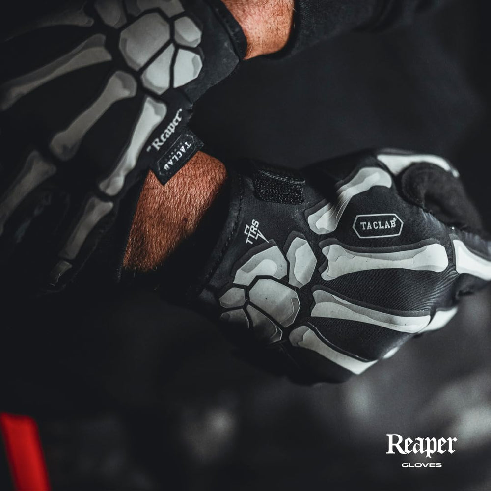 TACLAB Reaper gloves palm close-up shows breathable micro-ventilation and grip-ready texture.