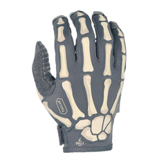 TACLAB Reaper Ghost Gray Skeleton Gloves close-up grip detail for precise handling during airsoft