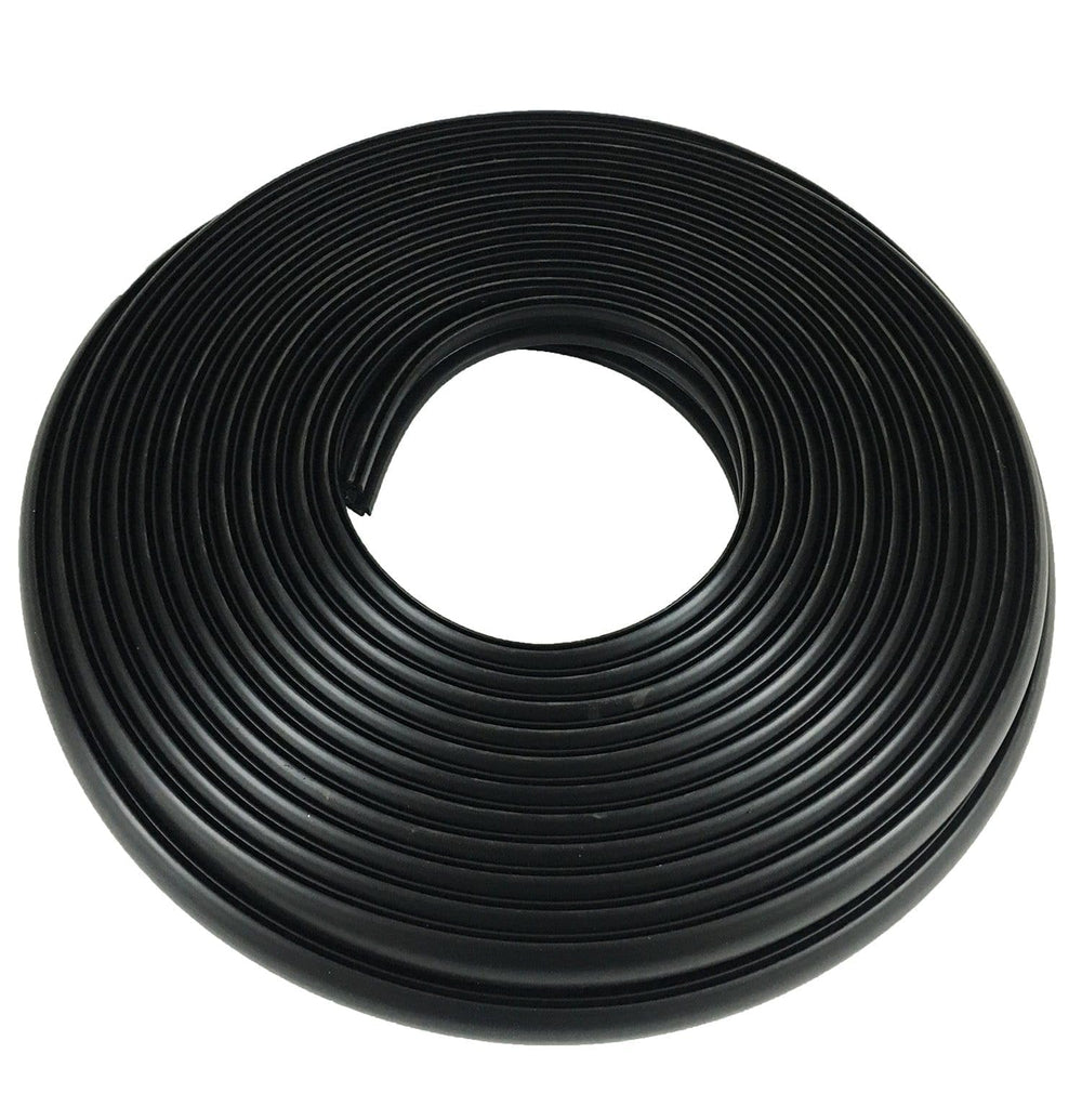 TACO Marine flexible vinyl inserts, front view, cushion protects rub rail during docking.