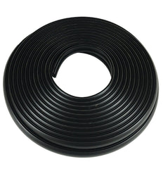 TACO Marine flexible vinyl inserts, front view, cushion protects rub rail during docking.