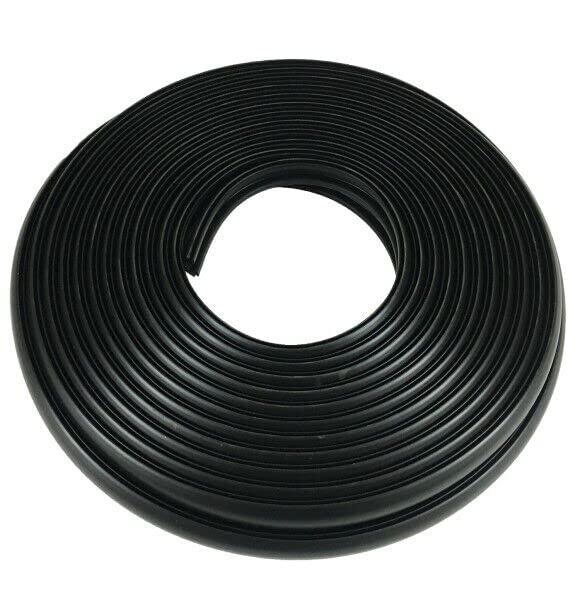 TACO Marine flexible vinyl inserts installed on rail, black finish blends with hull and shields surfaces.