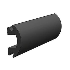 TACO Marine flexible vinyl inserts, side view, absorbs impact along rail for smoother contact.