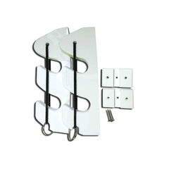 TACO Marine P03-132W two-rod bungee under-gunnel holder keeps rods secure on the gunwale