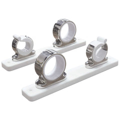 TACO Metals 2-rod hanger in marine stainless steel keeps rods secure on boats
