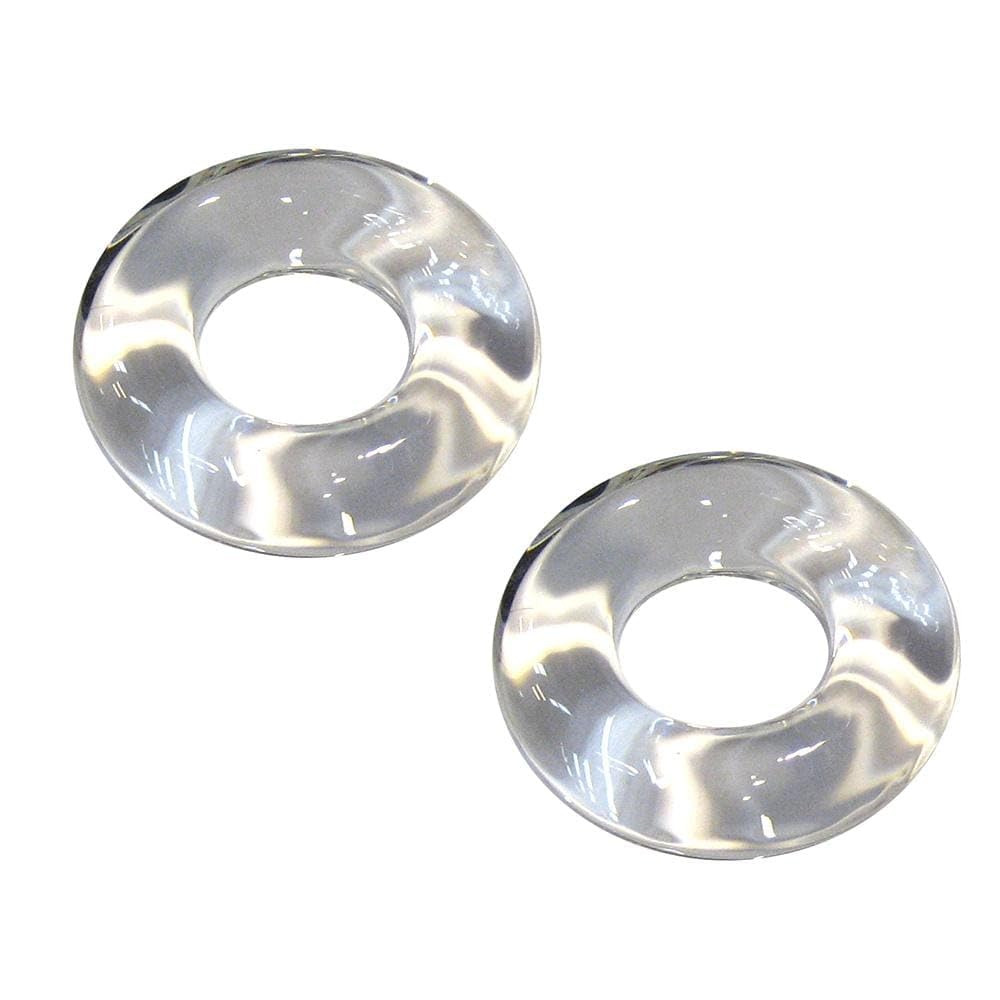 Taco Metals outrigger glass ring pair viewed from the side, highlighting durable fit for marine use.