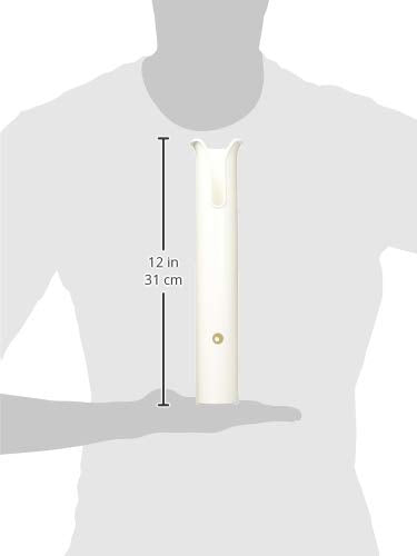 TACO Metals P04-091W rod holder in white finish, durable for outdoor spaces.