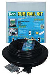 Taco Metals Taco Flex Rub Rail Kit Black with insert protects docks and boats.